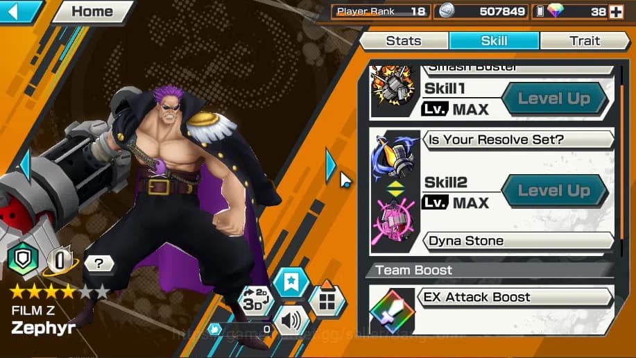 One Piece Bounty Rush Accounts Global | 5 EX | Rank 18 | Zephyr, 4emperor Monkey image 3