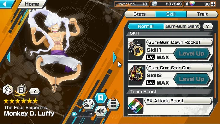 One Piece Bounty Rush Accounts Global | 5 EX | Rank 18 | Zephyr, 4emperor Monkey image 4