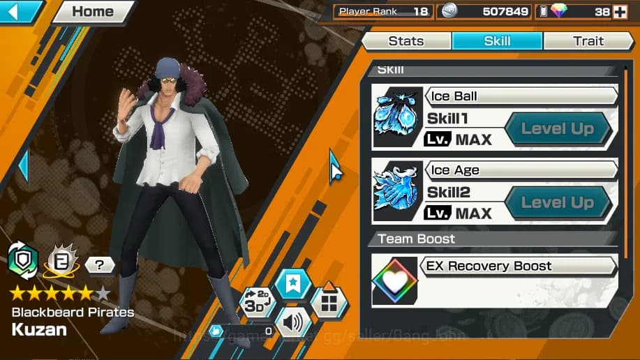 One Piece Bounty Rush Accounts Global | 5 EX | Rank 18 | Zephyr, 4emperor Monkey image 6