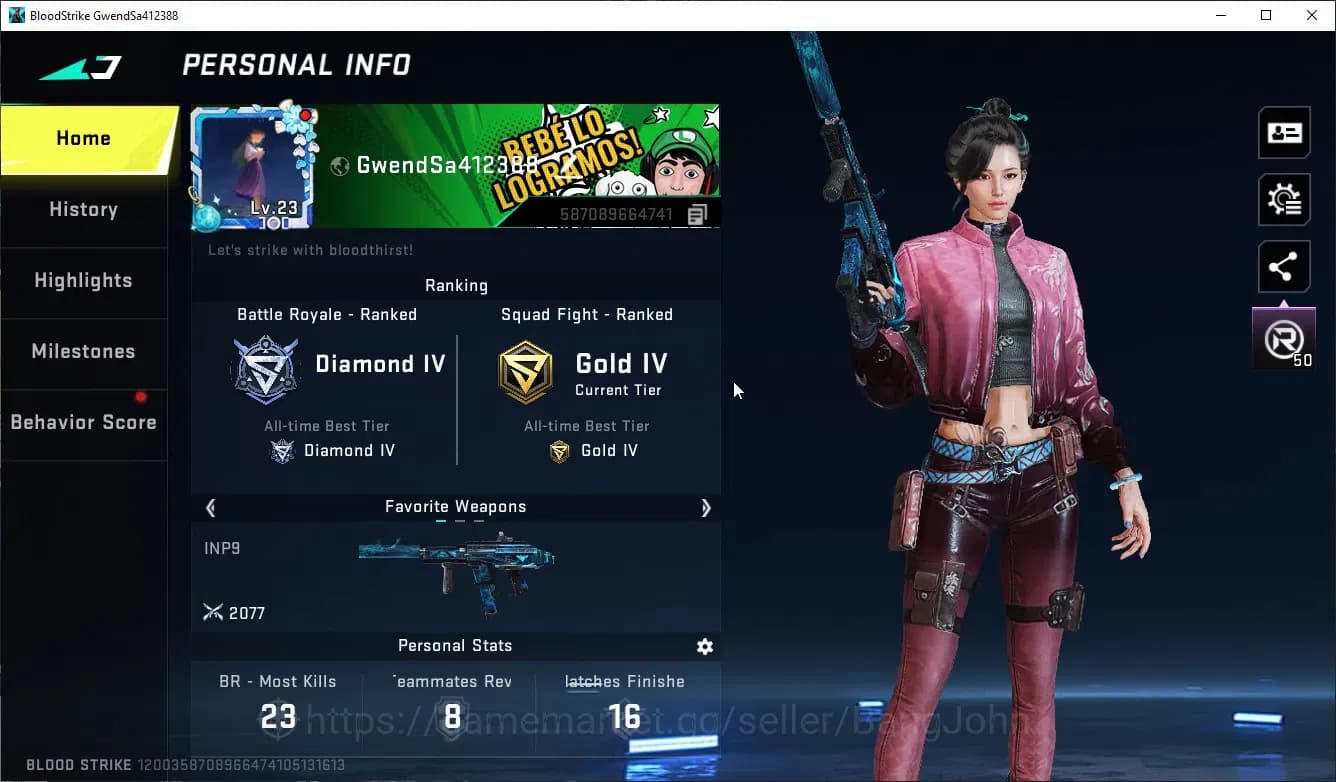 Blood Strike Accounts ASIA|ULTRA,ETHAN,M4A1|LEGENDARY SKIN 3 MORE DETAIL image 1