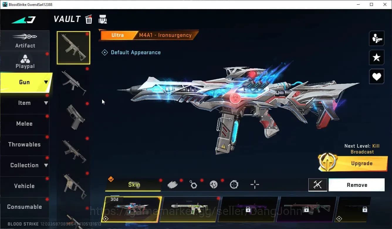 Blood Strike Accounts ASIA|ULTRA,ETHAN,M4A1|LEGENDARY SKIN 3 MORE DETAIL image 9