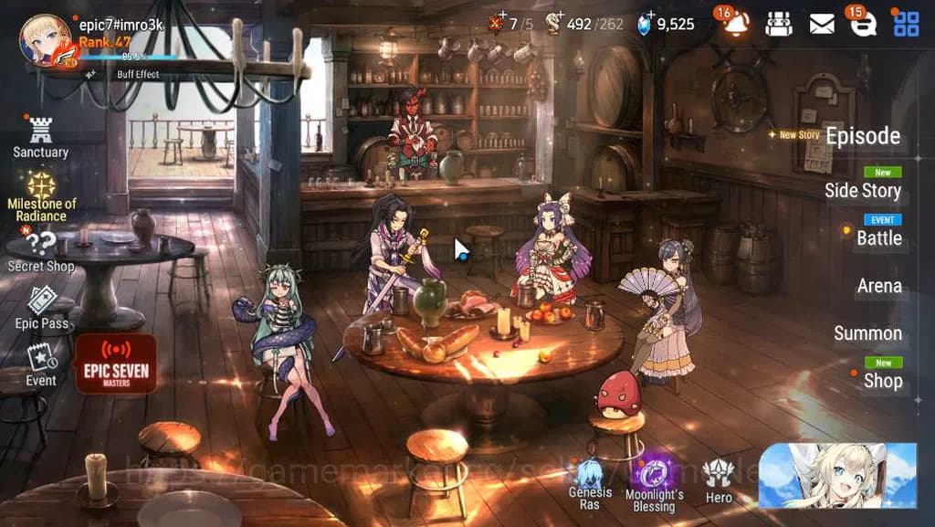 Epic Seven Accounts GLOBAL Unverif|New Era|6 ML(Salome,DK Sharun,US Ch image 1