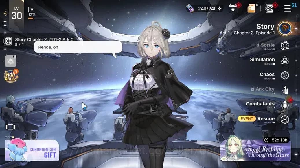 Chaos Zero Nightmare Accounts GLOBAL Lv30|7 SSR[Khalipe,Diana,Narja,Yuki,Veronic image 1