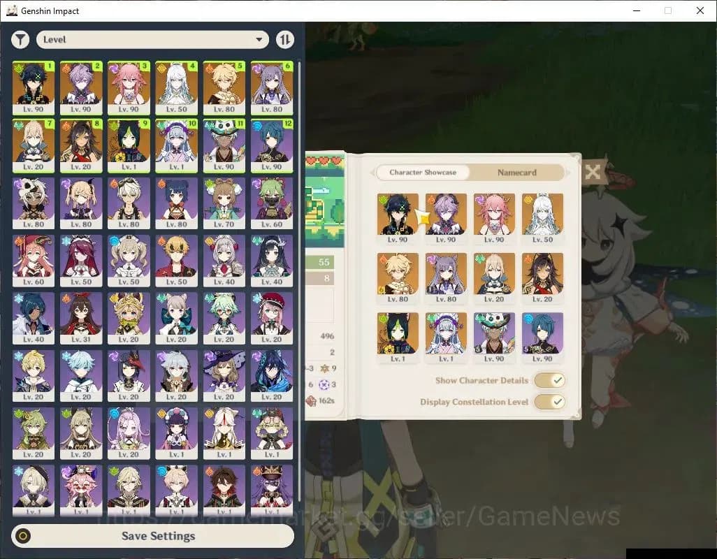 Genshin Impact Accounts ASIA|AR 55|4 Limited+1(*5Weapon)|Zibai,Durin,Kinic image 1