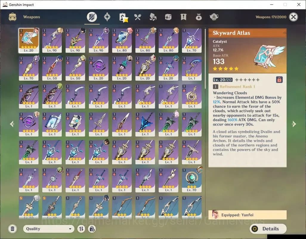 Genshin Impact Accounts ASIA|AR 55|4 Limited+1(*5Weapon)|Zibai,Durin,Kinic image 5