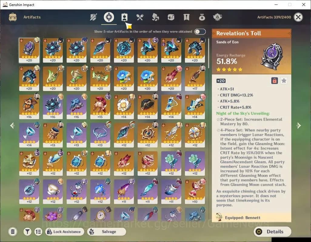 Genshin Impact Accounts ASIA|AR 55|4 Limited+1(*5Weapon)|Zibai,Durin,Kinic image 6
