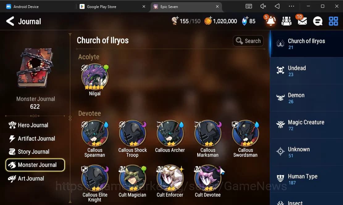 Epic Seven Accounts GLOBAL Unverif|Fresh Starter|1 ML[Martial Artist K image 6