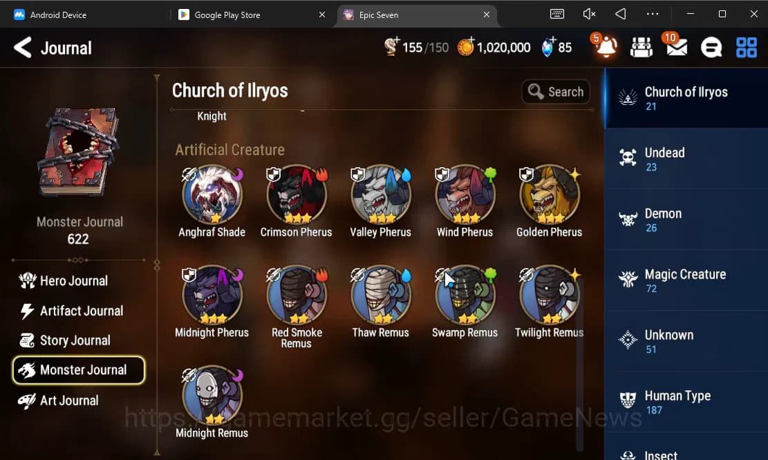 Epic Seven Accounts GLOBAL Unverif|Fresh Starter|1 ML[Martial Artist K image 7