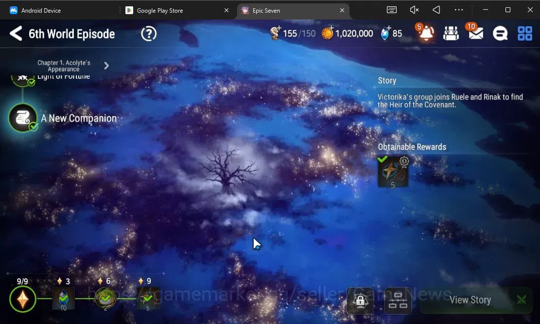 Epic Seven Accounts GLOBAL Unverif|Fresh Starter|1 ML[Martial Artist K image 9