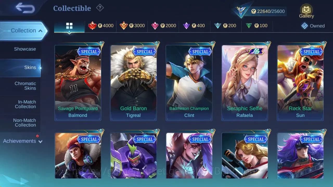 Mobile Legends: Bang Bang Accounts GLOBAL Hero 78 Skin 99|TransFormers Roger|Sanrio F image 11