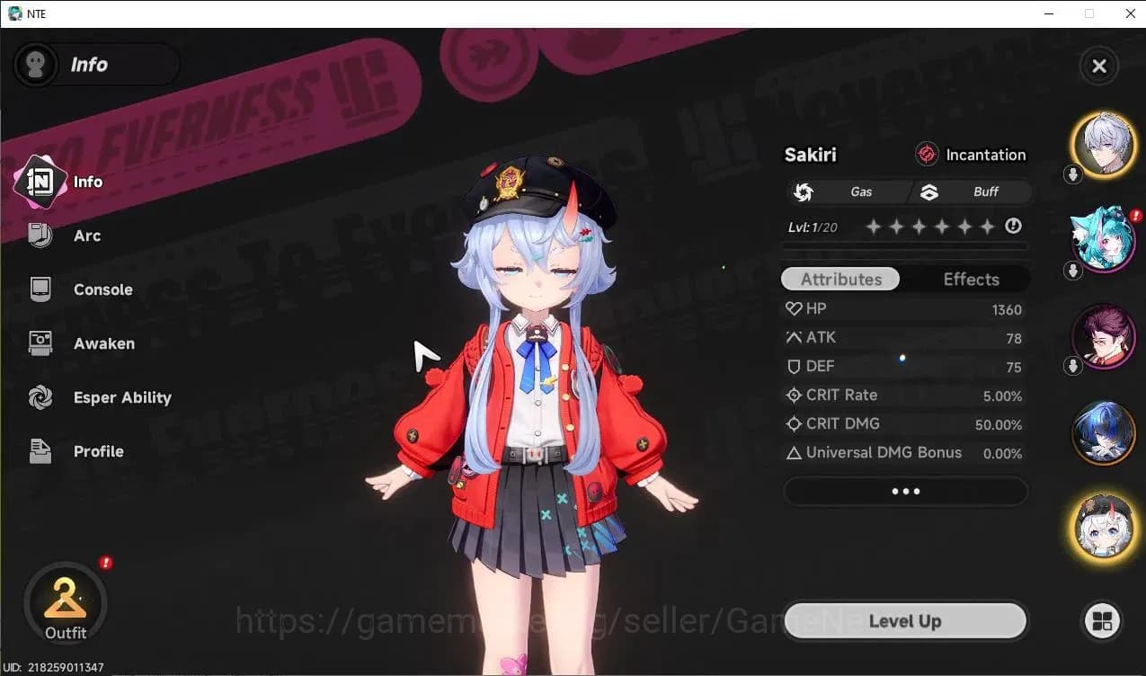 Neverness to Everness Accounts GLOBAL Europe|HL 3|5 SSR [Sakiri,Daffodill,Jiuyuan image 2