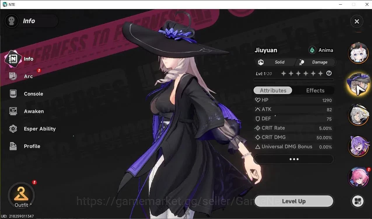 Neverness to Everness Accounts GLOBAL Europe|HL 3|5 SSR [Sakiri,Daffodill,Jiuyuan image 4