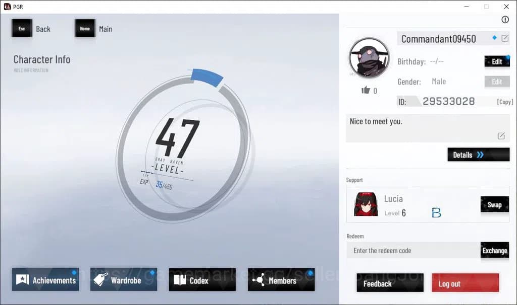 Punishing: Gray Raven Accounts ASIA|Lv 47 | [S Nirvantia,S Crepuscule,S LuciaCW,S image 1