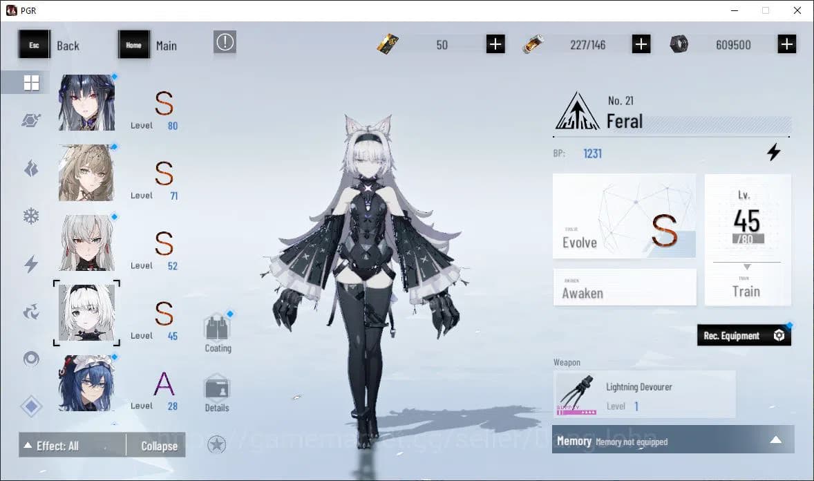 Punishing: Gray Raven Accounts ASIA|Lv 47 | [S Nirvantia,S Crepuscule,S LuciaCW,S image 10