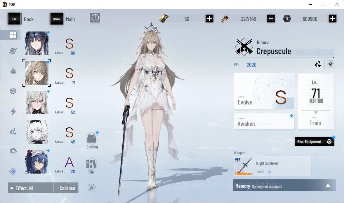 Punishing: Gray Raven Accounts ASIA|Lv 47 | [S Nirvantia,S Crepuscule,S LuciaCW,S image 12
