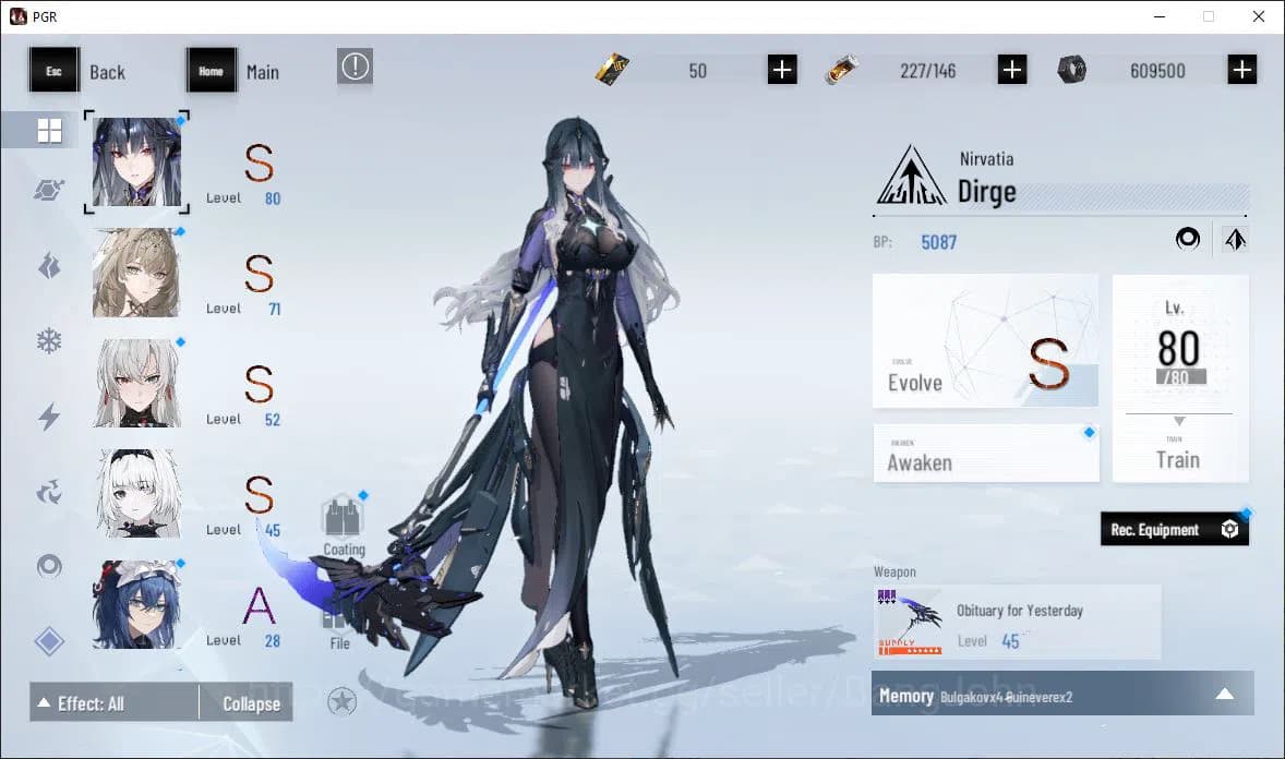 Punishing: Gray Raven Accounts ASIA|Lv 47 | [S Nirvantia,S Crepuscule,S LuciaCW,S image 13