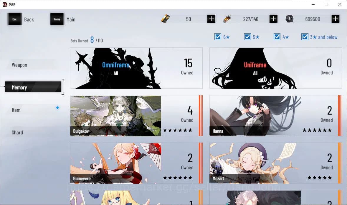 Punishing: Gray Raven Accounts ASIA|Lv 47 | [S Nirvantia,S Crepuscule,S LuciaCW,S image 8