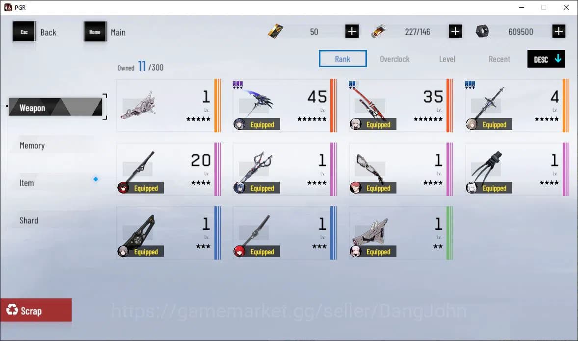 Punishing: Gray Raven Accounts ASIA|Lv 47 | [S Nirvantia,S Crepuscule,S LuciaCW,S image 9