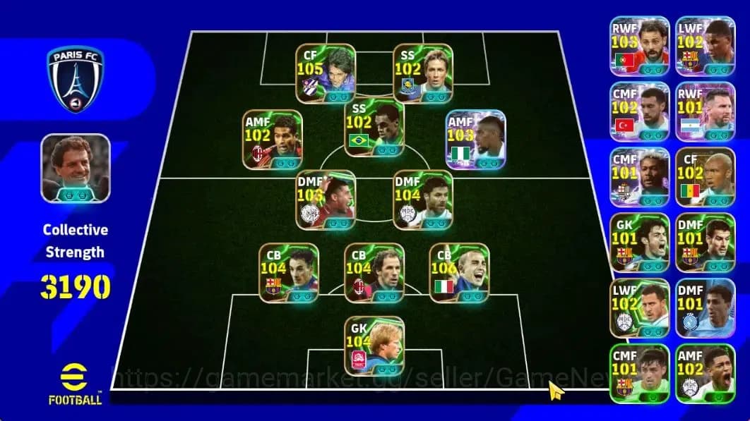 eFootball Accounts Android|Fabio Carnavaro,Gabriel Batistuta,Oliver K image 1
