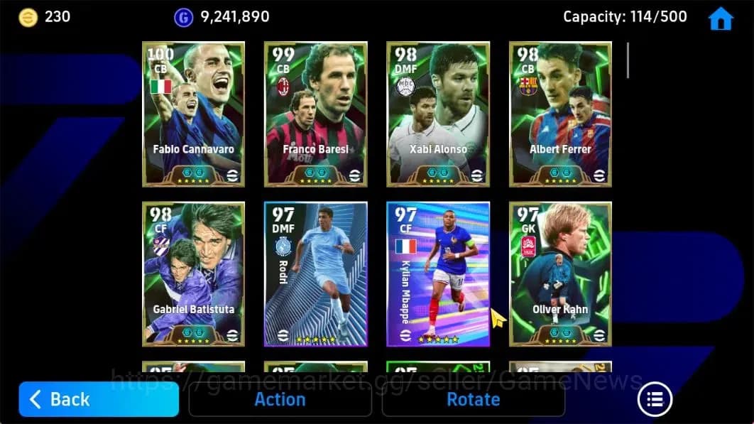eFootball Accounts Android|Fabio Carnavaro,Gabriel Batistuta,Oliver K image 15