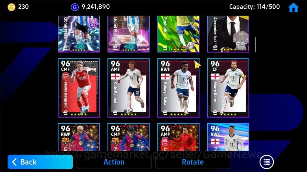 eFootball Accounts Android|Fabio Carnavaro,Gabriel Batistuta,Oliver K image 17