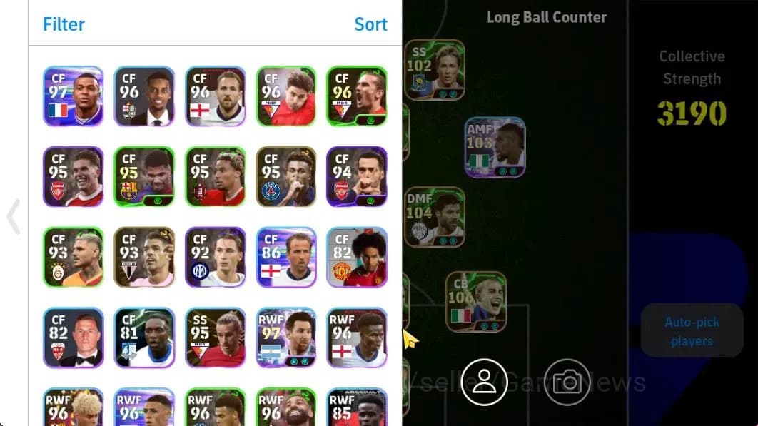 eFootball Accounts Android|Fabio Carnavaro,Gabriel Batistuta,Oliver K image 2