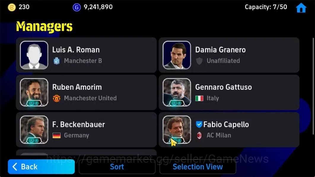 eFootball Accounts Android|Fabio Carnavaro,Gabriel Batistuta,Oliver K image 4