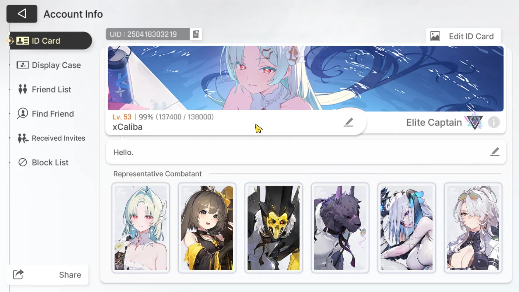 Chaos Zero Nightmare Accounts ASIA | Lvl 53 | Heidemarie, Veronica, Cassius, Hug image 1