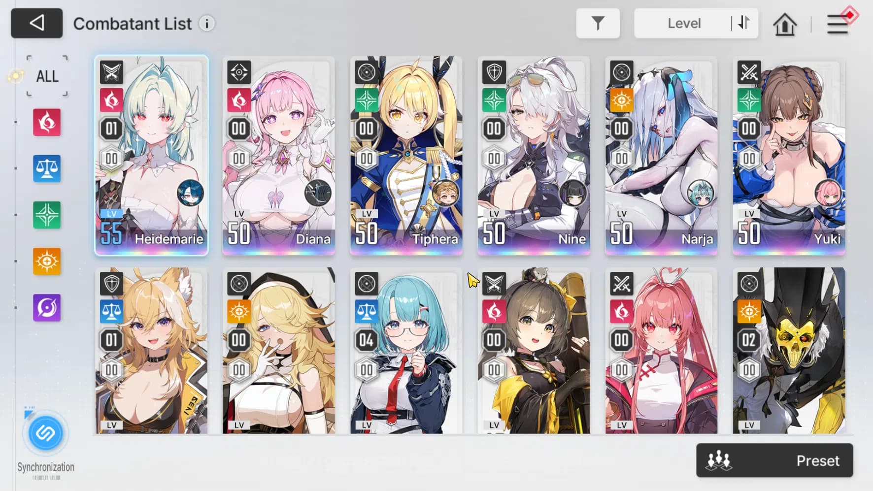 Chaos Zero Nightmare Accounts ASIA | Lvl 53 | Heidemarie, Veronica, Cassius, Hug image 6