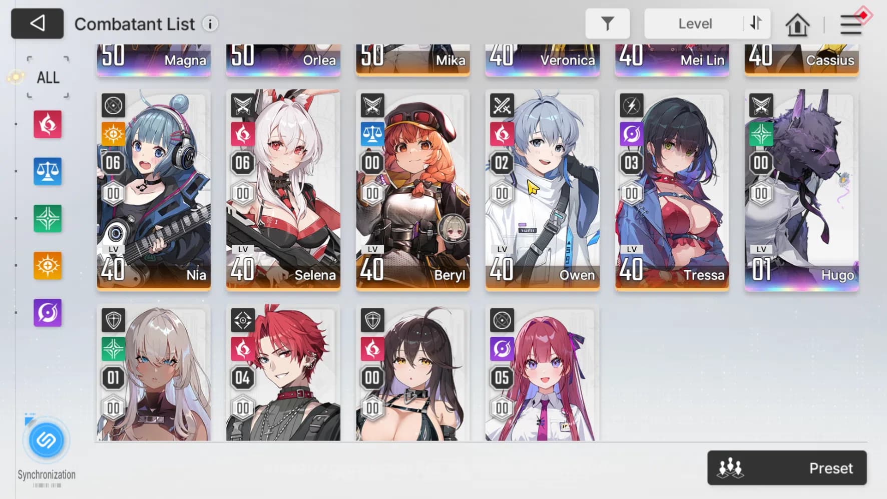 Chaos Zero Nightmare Accounts ASIA | Lvl 53 | Heidemarie, Veronica, Cassius, Hug image 7