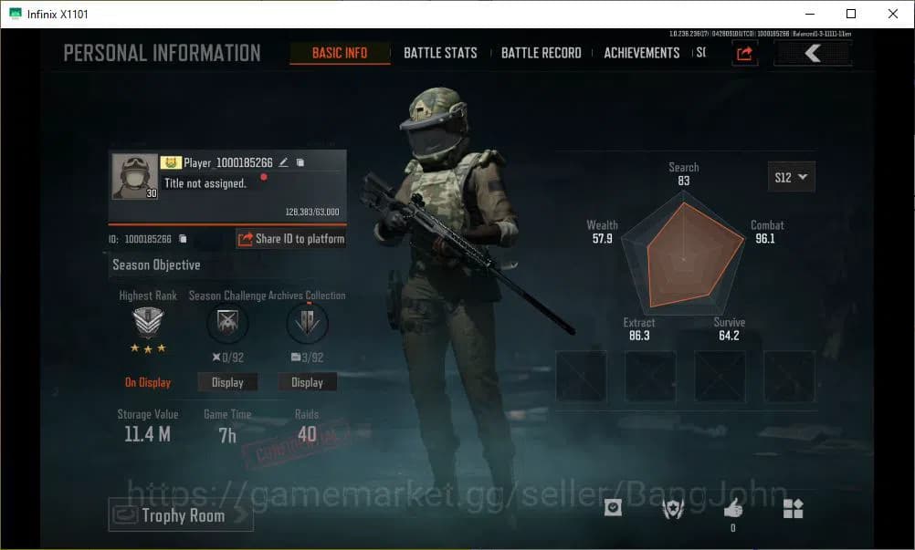 Arena Breakout Accounts MOBILE Lvl 30 |SV 11,4 M |CV 10,2 M|MORE SKIN MORE image 1