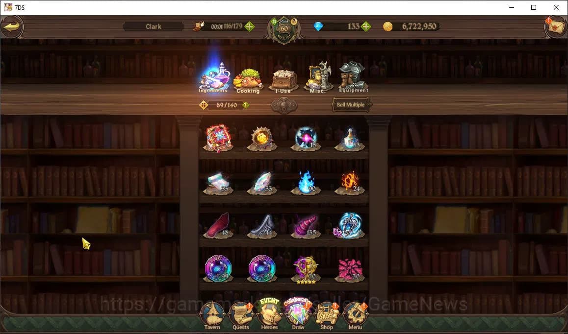 The Seven Deadly Sins: Grand Cross Accounts Global|1M CC|133 DM|2 LR+3 UR+ Collab ReZero|Helbr image 6