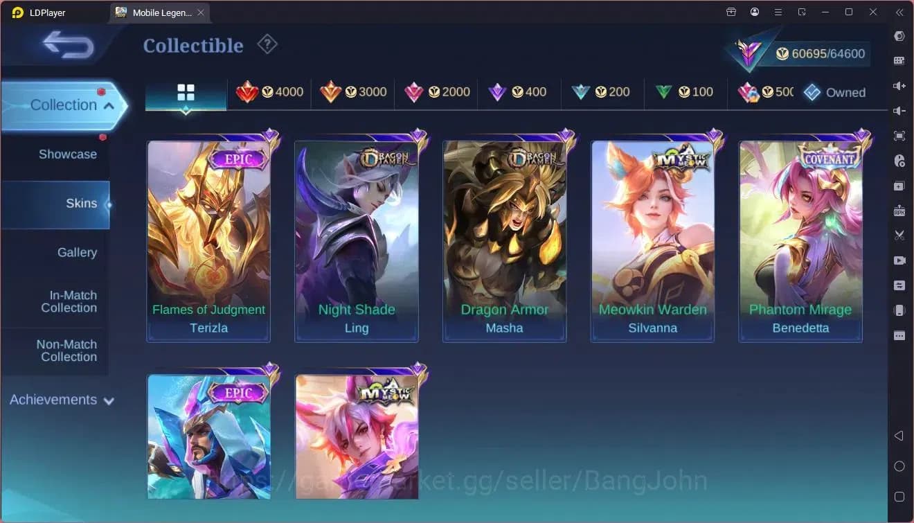 Mobile Legends: Bang Bang Accounts Global|Hero 121|Skin 243|Renowned|KOF Karina,Guine image 9