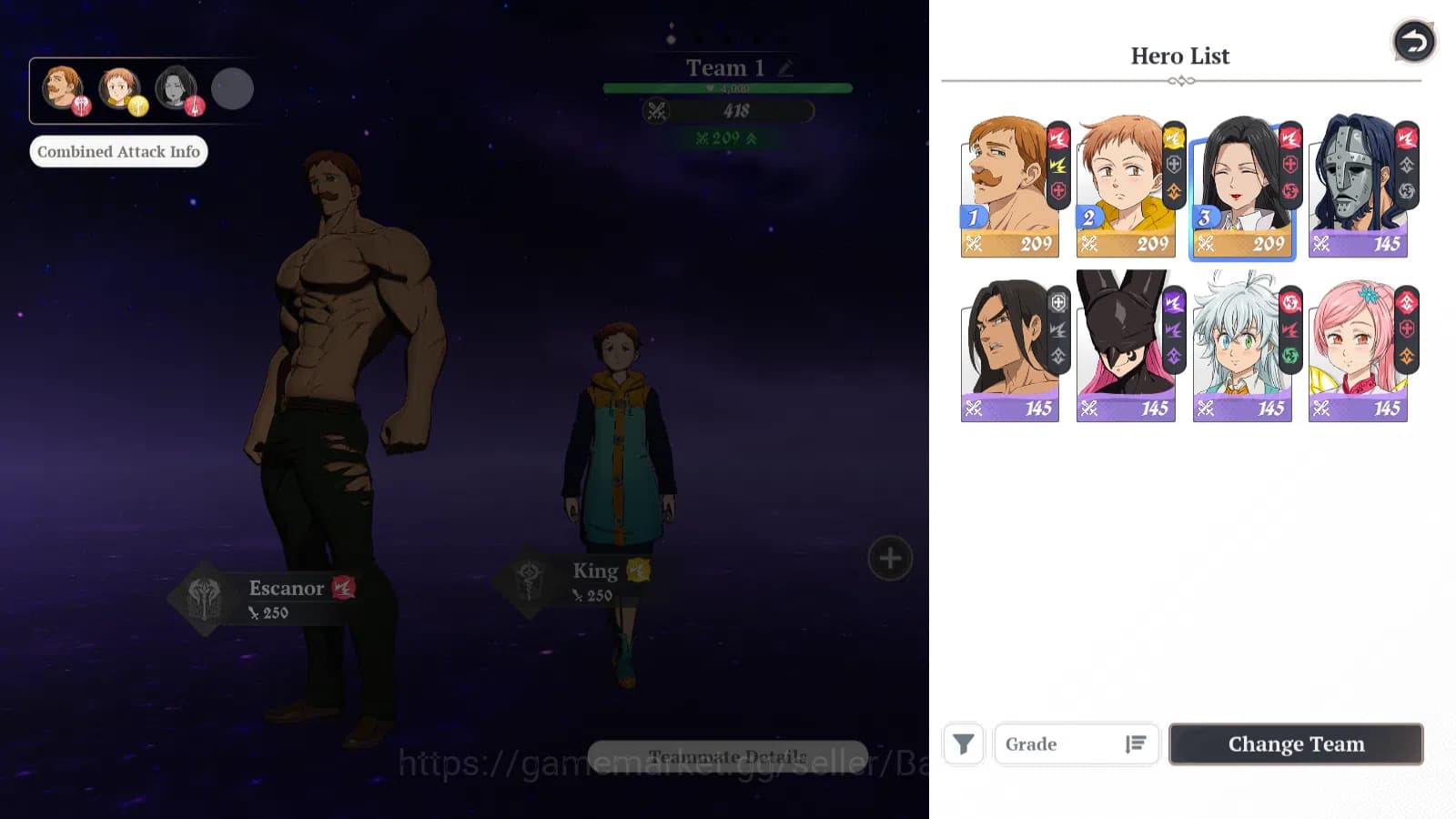 The Seven Deadly Sins: Origin Accounts EUROPE | Fresh Starter|Lvl 2|3 SSR|Escanor,Guila,K image 5