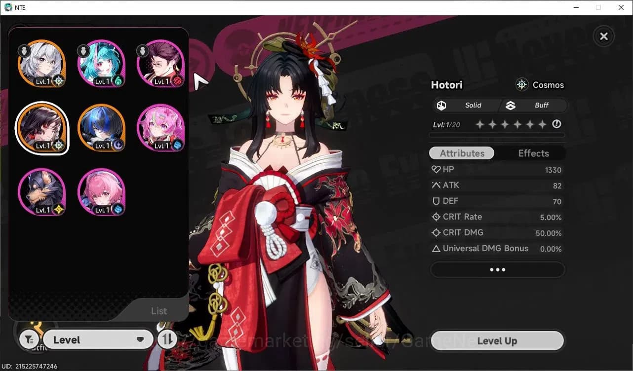 Neverness to Everness Accounts Global NA |HL 3| 2 SSR Hotori, Daffodill + Selecto image 1
