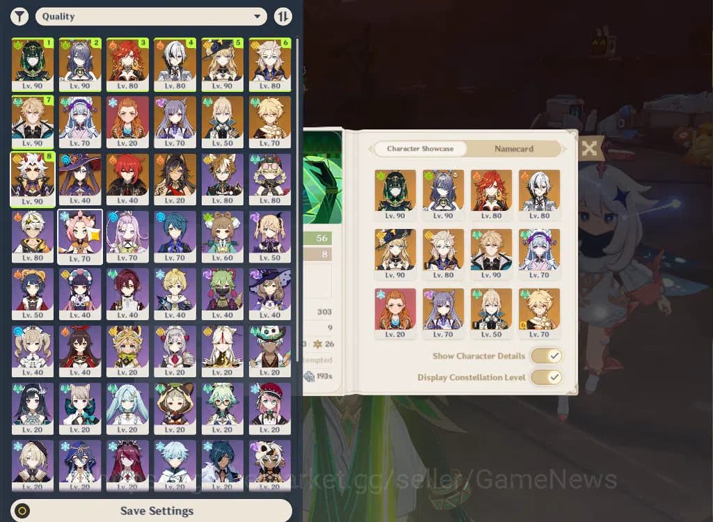 Genshin Impact Accounts ASIA|AR56|8 Limited+3(*5WEP)|Neffer,Lauma,AratakiC image 1