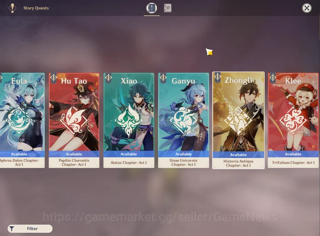 Genshin Impact Accounts ASIA|AR56|8 Limited+3(*5WEP)|Neffer,Lauma,AratakiC image 5