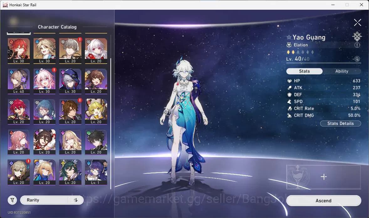 Honkai Star Rail Accounts ASIA|TL 26|4limit|Yao Guang,Sparkle,Ruan Mei,DanHe image 11