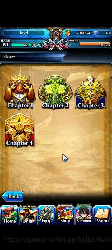 Grand Summoners Accounts Global|Rank 51|14 Asc|EmiyaTW,SayakaTW,MomoTW,Frie image 1