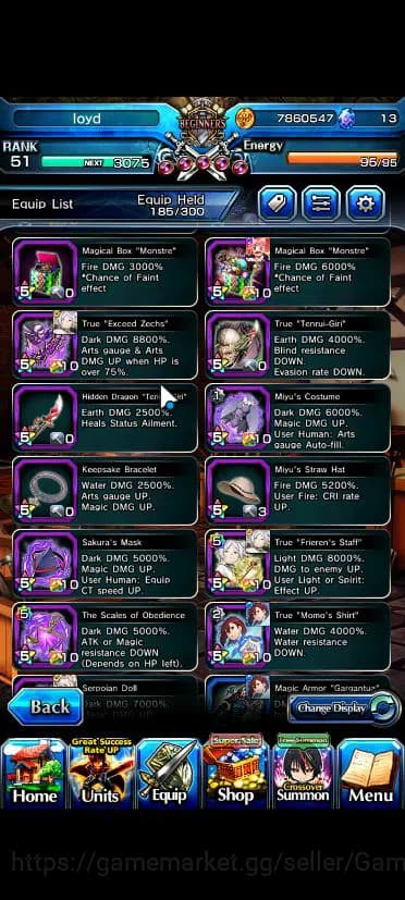 Grand Summoners Accounts Global|Rank 51|14 Asc|EmiyaTW,SayakaTW,MomoTW,Frie image 3