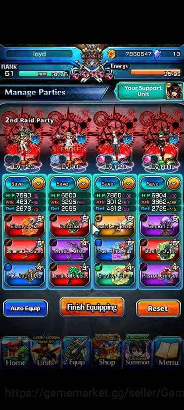 Grand Summoners Accounts Global|Rank 51|14 Asc|EmiyaTW,SayakaTW,MomoTW,Frie image 7