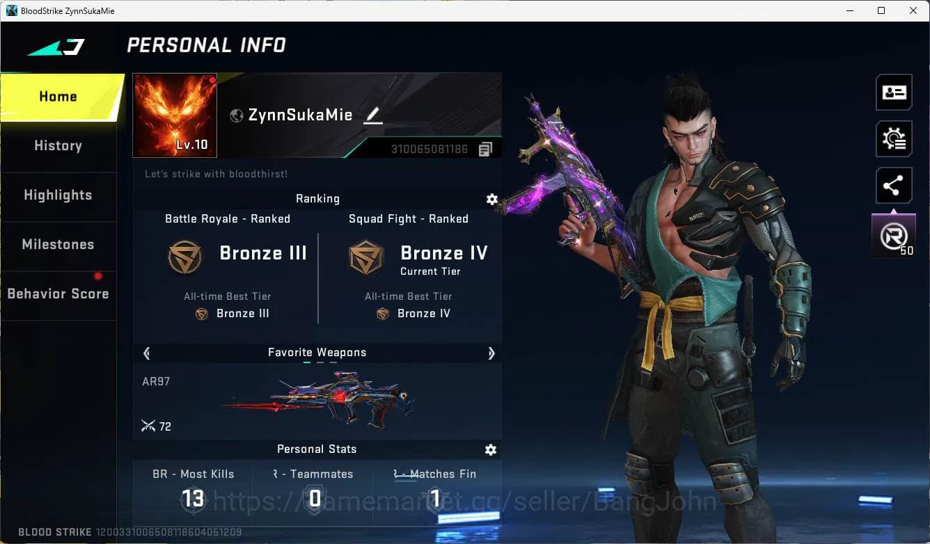 Blood Strike Accounts ASIA | exe dual gun slide, ultra vector, evangelio image 1