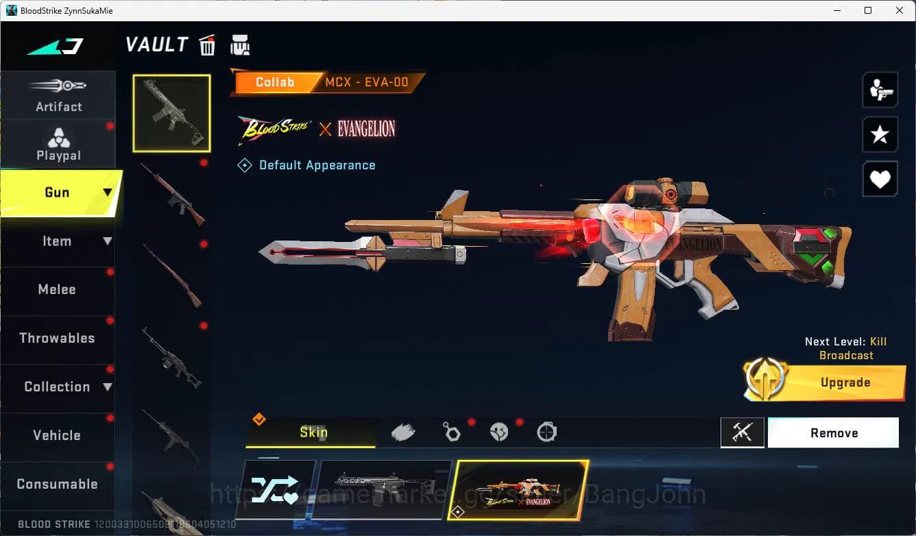 Blood Strike Accounts ASIA | exe dual gun slide, ultra vector, evangelio image 12
