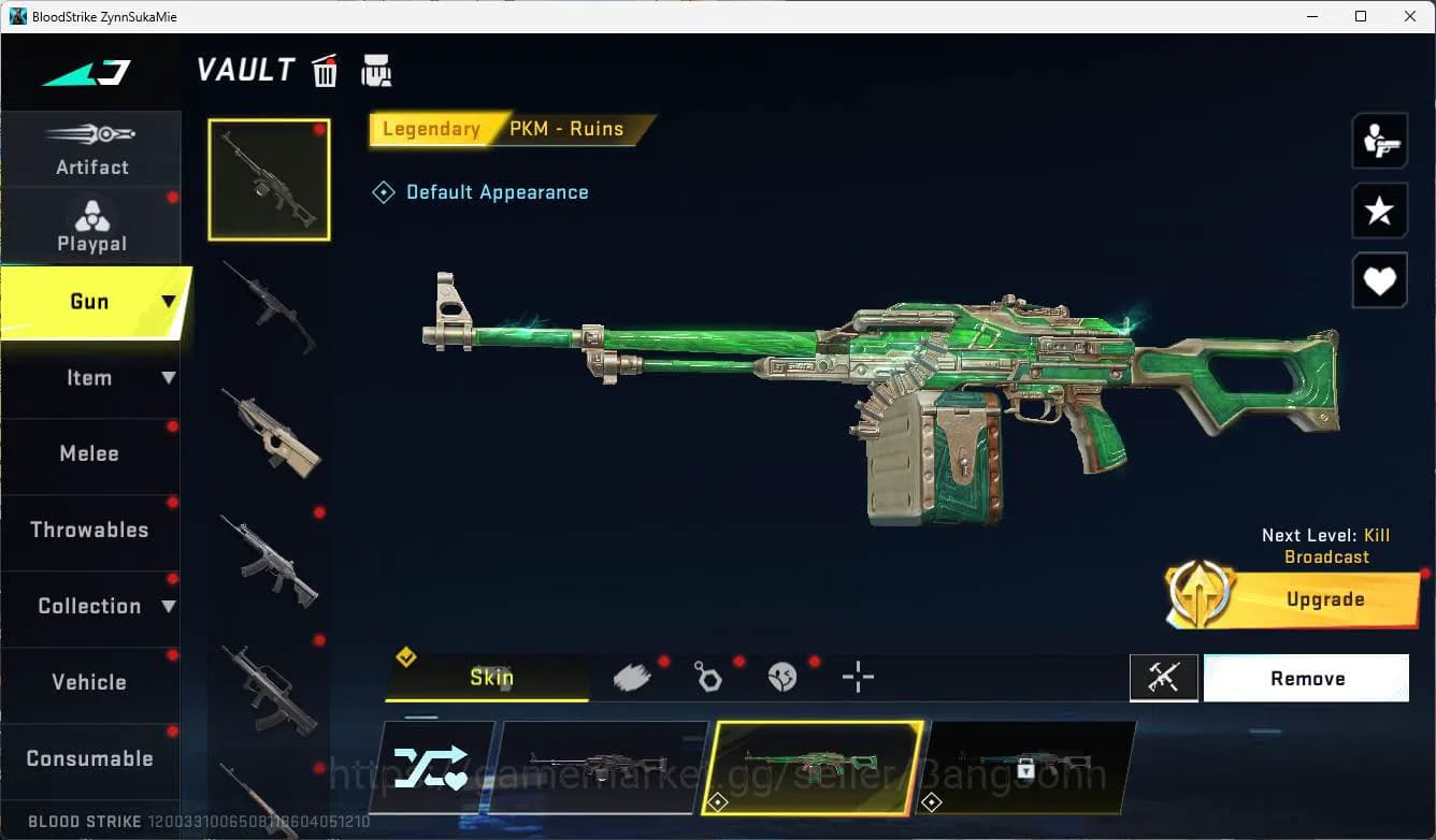Blood Strike Accounts ASIA | exe dual gun slide, ultra vector, evangelio image 13