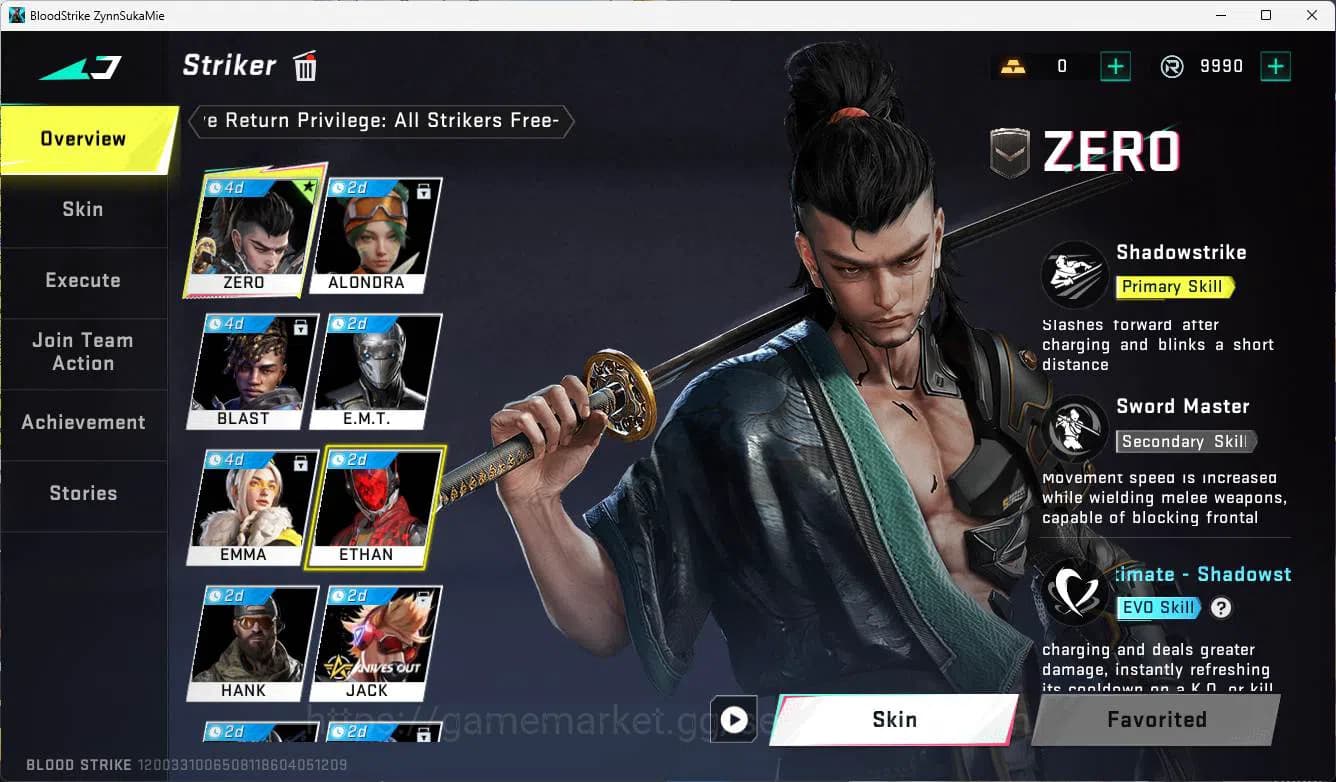 Blood Strike Accounts ASIA | exe dual gun slide, ultra vector, evangelio image 2
