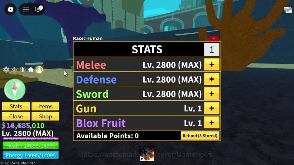 Roblox Accounts Blox Fruit|MAX Lv2800|Dragon Talon|4M Beli 16k Fra image 1