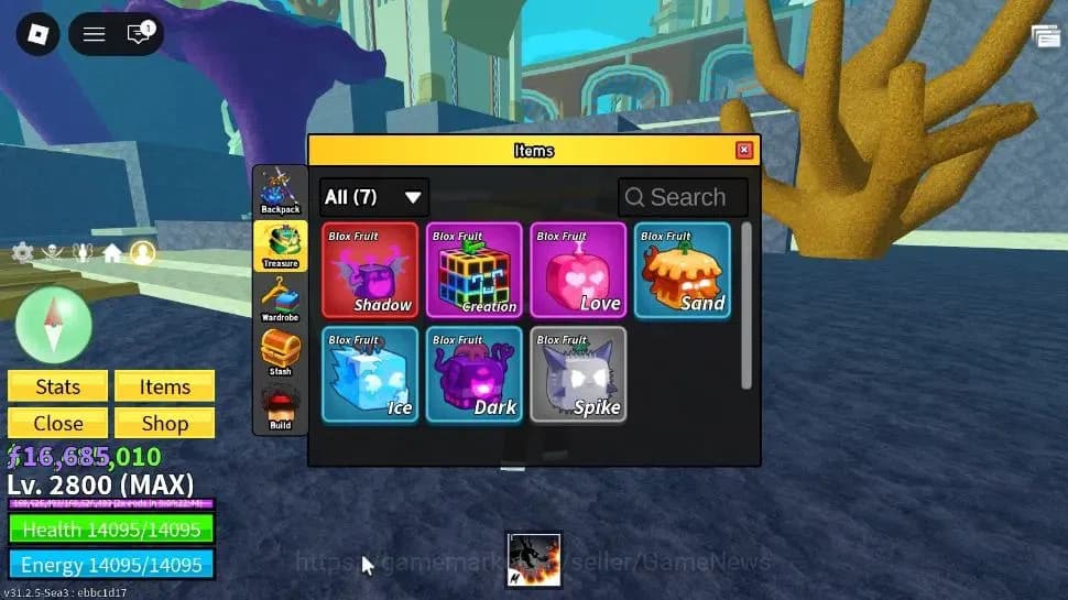 Roblox Accounts Blox Fruit|MAX Lv2800|Dragon Talon|4M Beli 16k Fra image 3