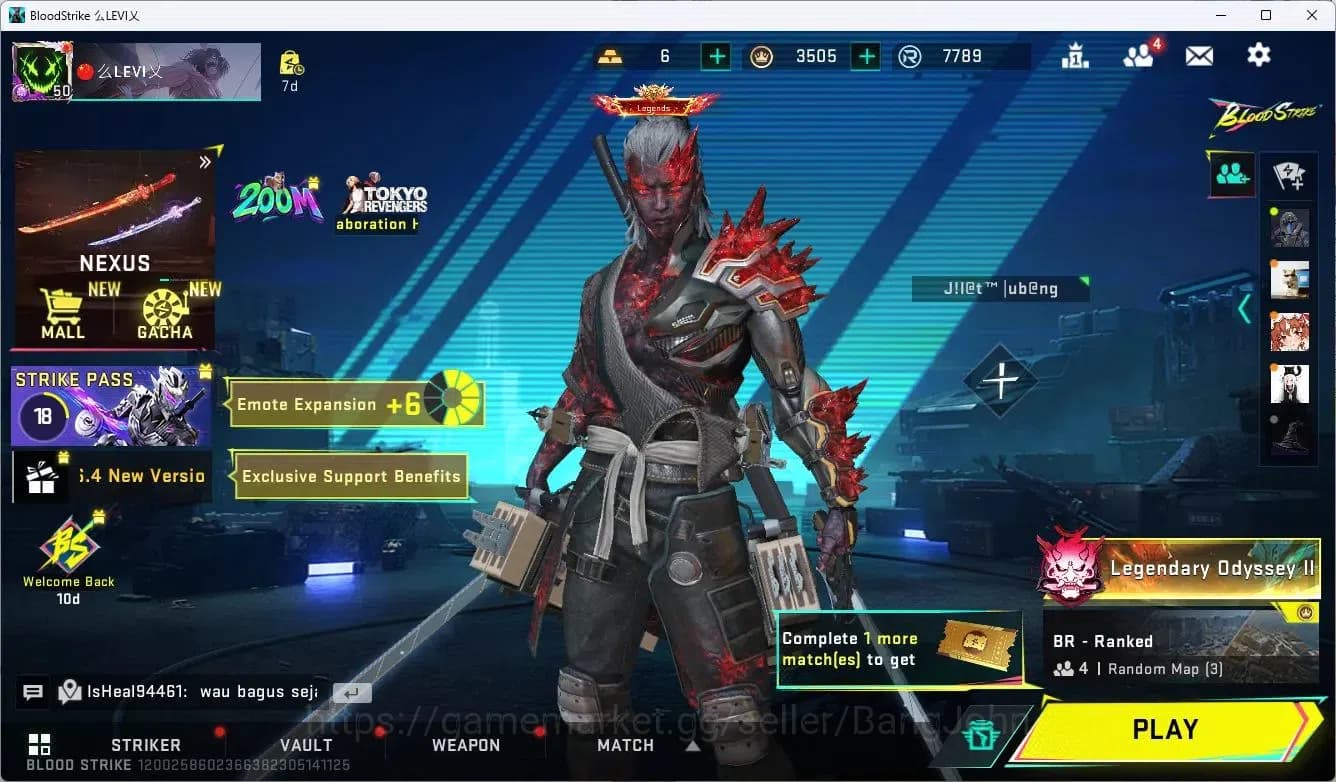 Blood Strike Accounts ASIA | EVO FAL-Evolved Draco | Limited AR97-Ascend image 1