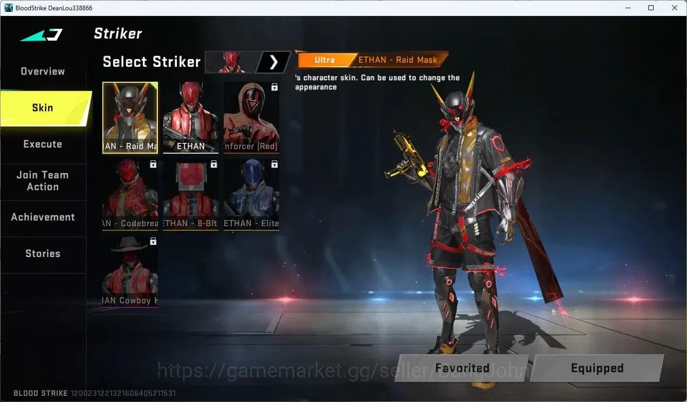 Blood Strike Accounts ASIA | ULTRA Striker ETHAN | 4 LEGENDARY Guns: M4A image 10
