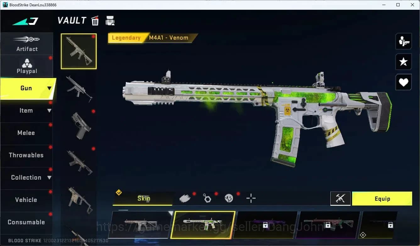Blood Strike Accounts ASIA | ULTRA Striker ETHAN | 4 LEGENDARY Guns: M4A image 3